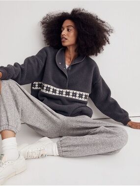 Madewell Re)Sourced Sherpa Popover Top